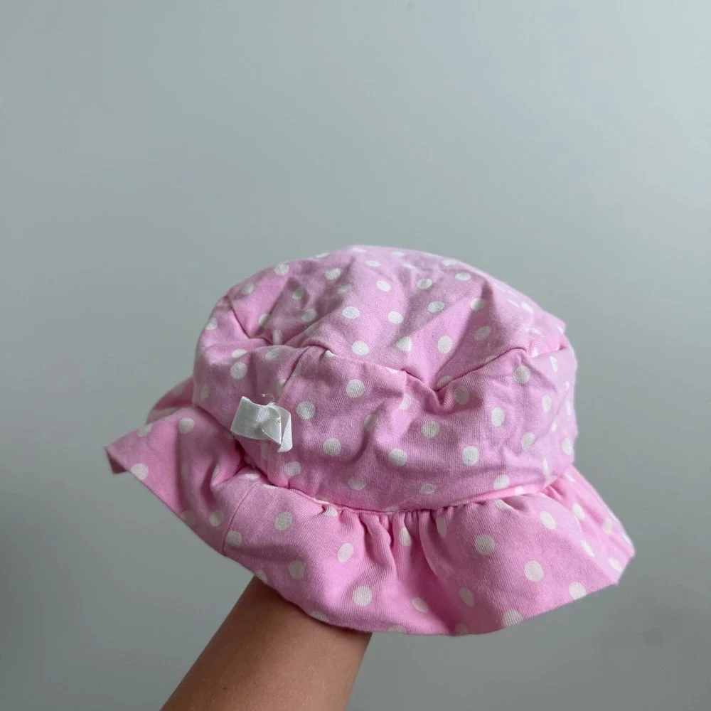 Matilda Jane Reversible Pink and Blue Print Ruffled Hat